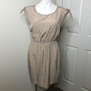 Soprano tie sleeve polka dot dress